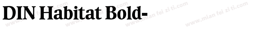 DIN Habitat Bold字体转换